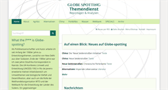 Desktop Screenshot of globe-spotting.de